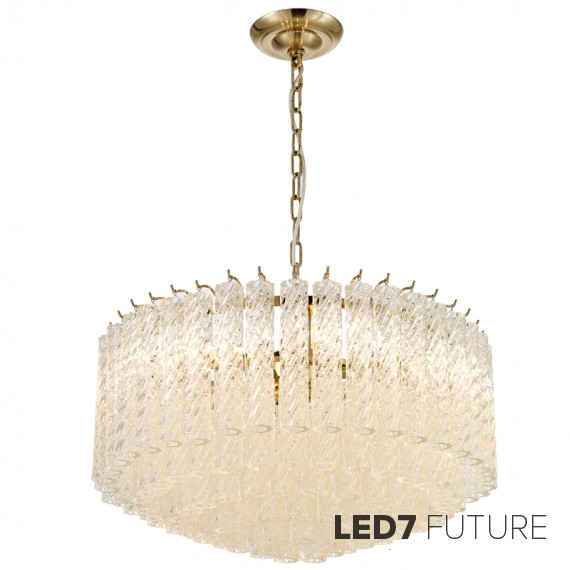 Loft Industry Modern - Twisted Tubes Chandelier